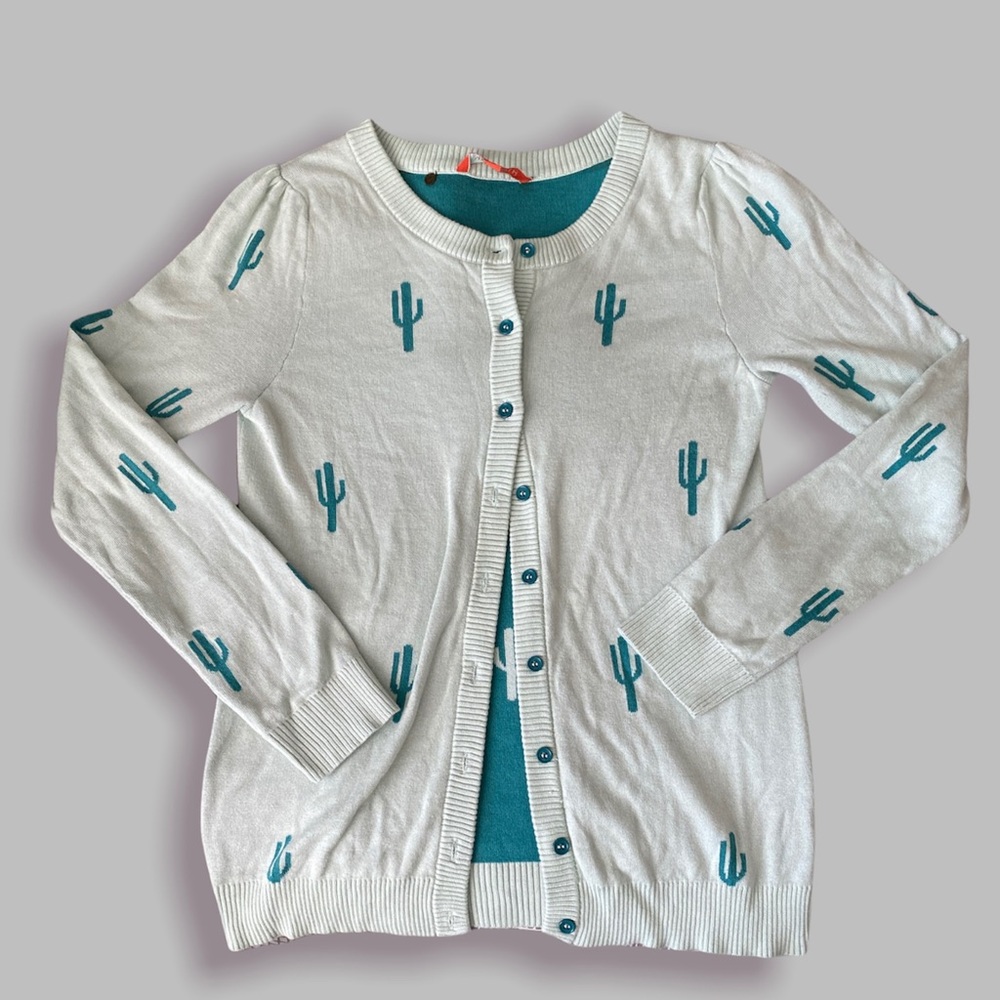 Mint Green Cactus Cardigan